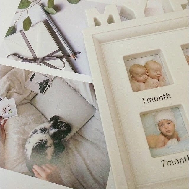 Mitt första år – fotoram med 12 månader