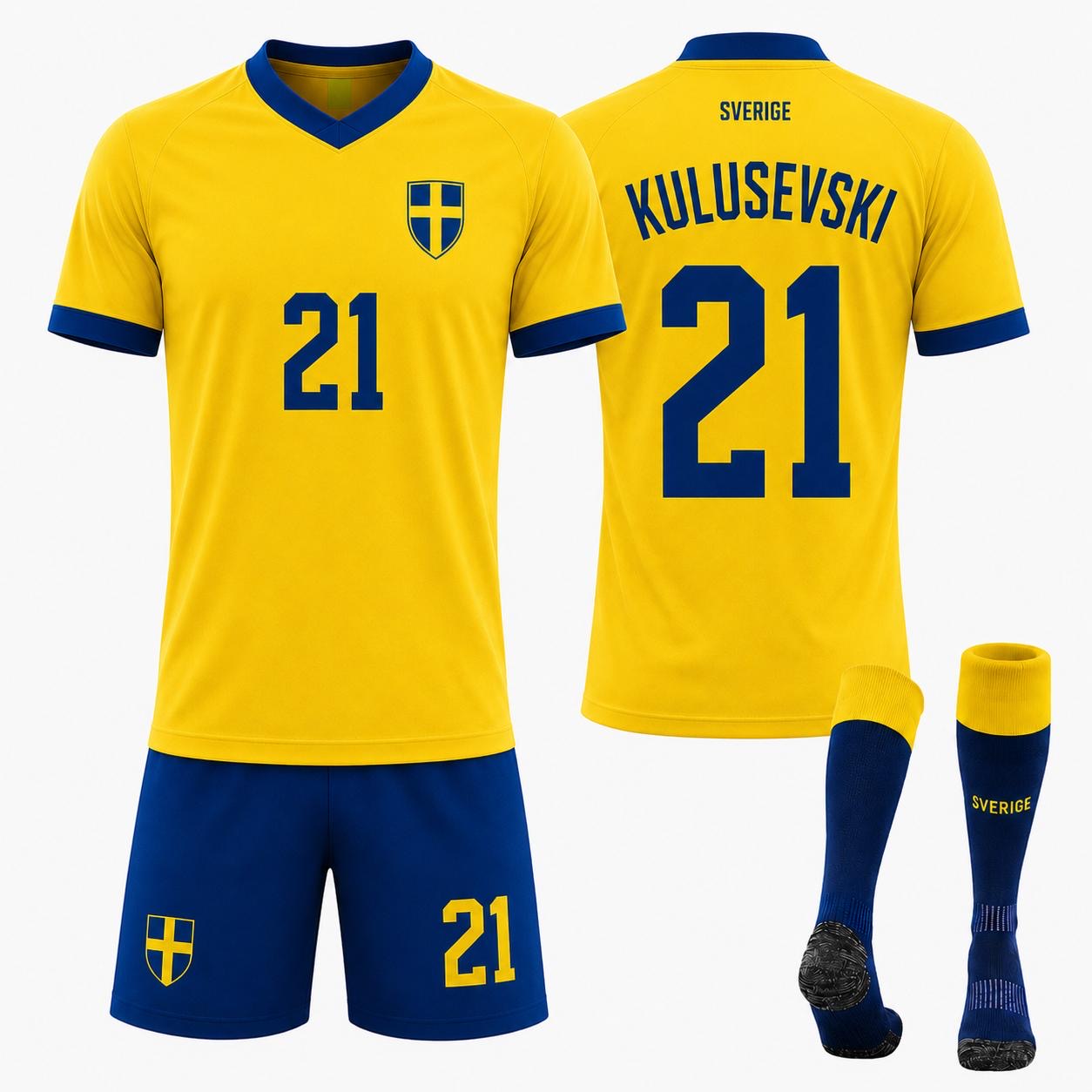Sverige Supporterset 2026 – Barn & Ungdom