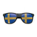 Fotbolls-VM Solglasögon – Svarta Unisex Glasögon med Flaggdesign