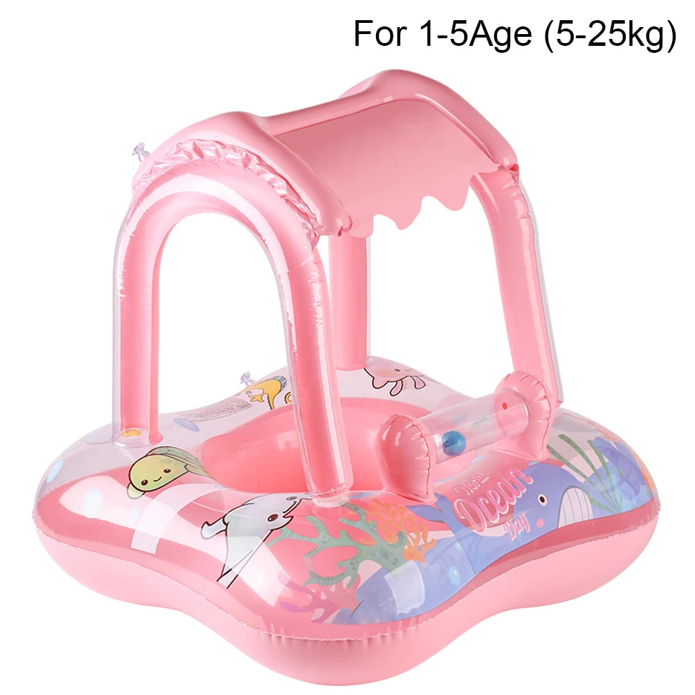 Baby Swim Ring med Soltak