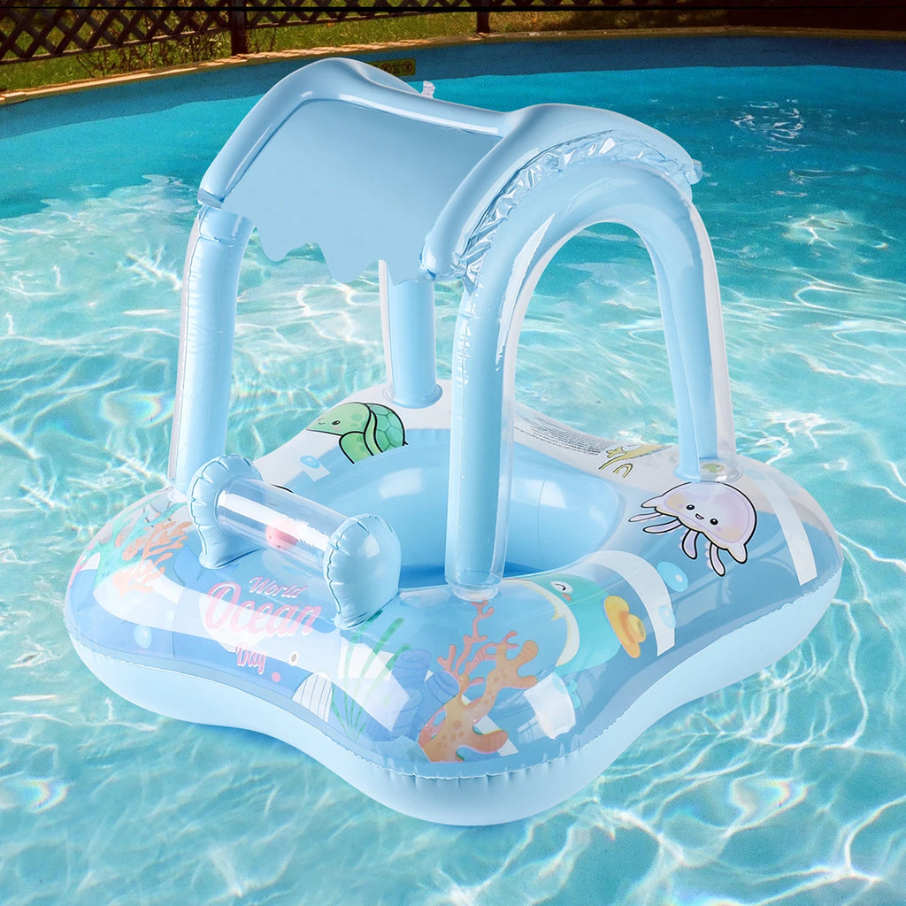 Baby Swim Ring med Soltak