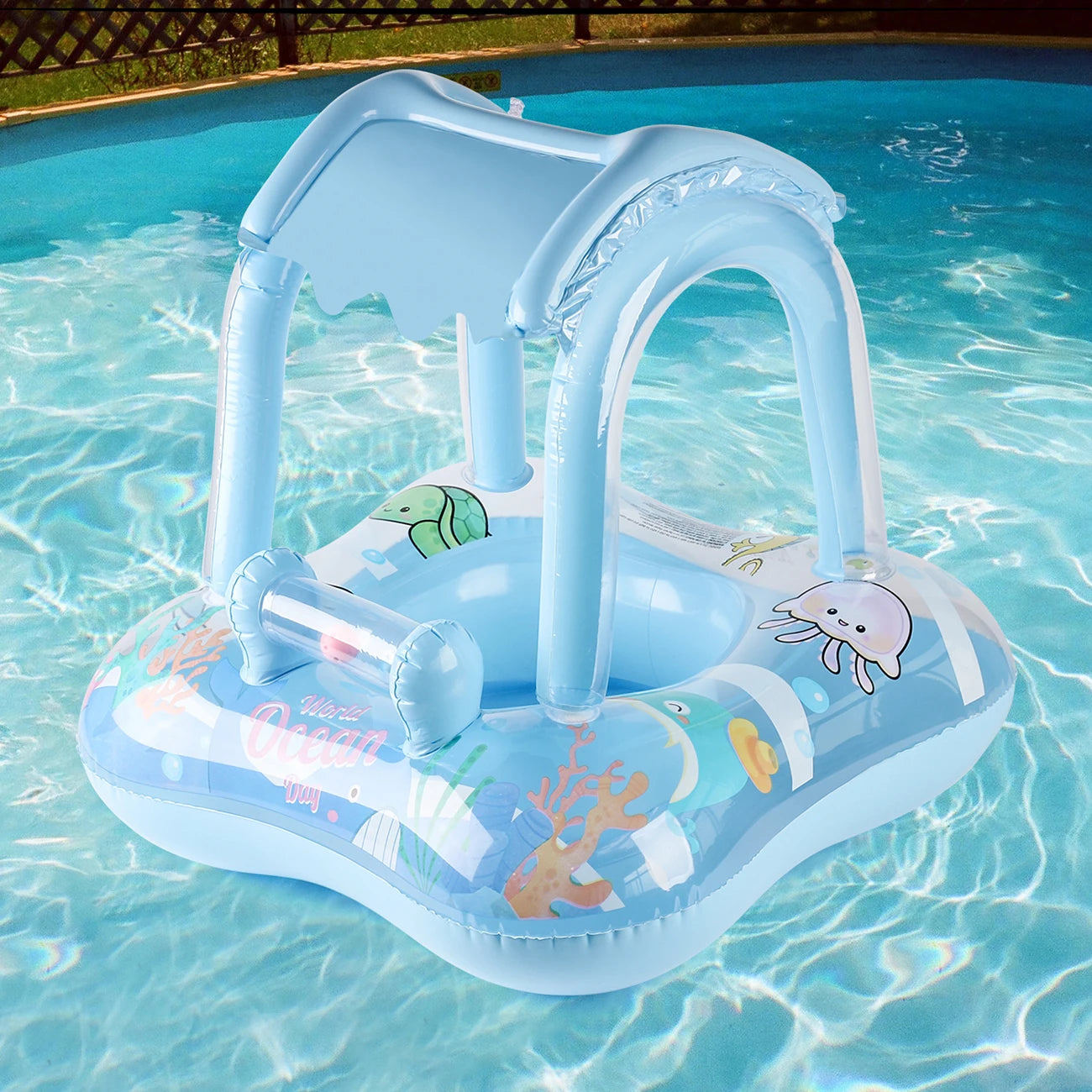 Baby Swim Ring med Soltak