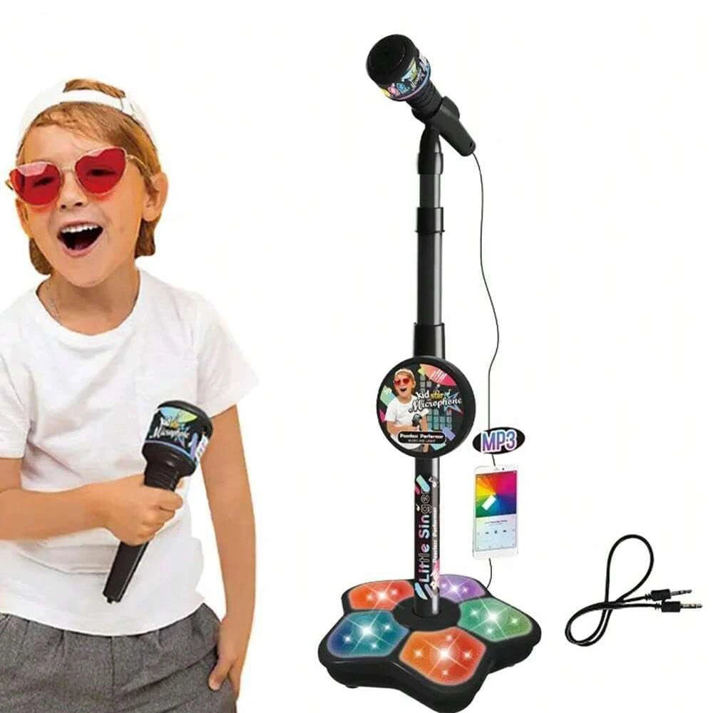 Karaokeset för barn med mikrofon & stativ