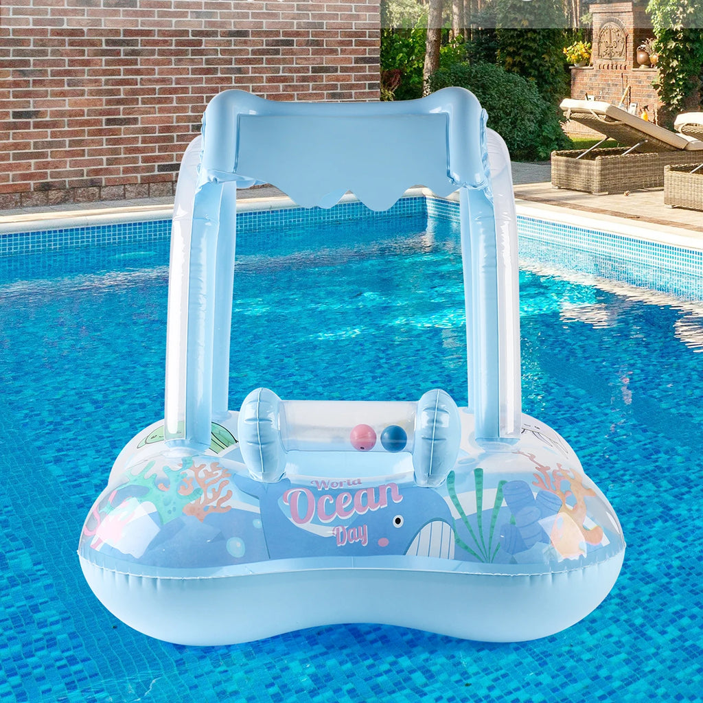 Baby Swim Ring med Soltak