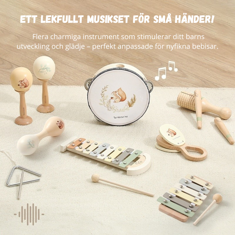 Bitvänligt musikinstrument i trä